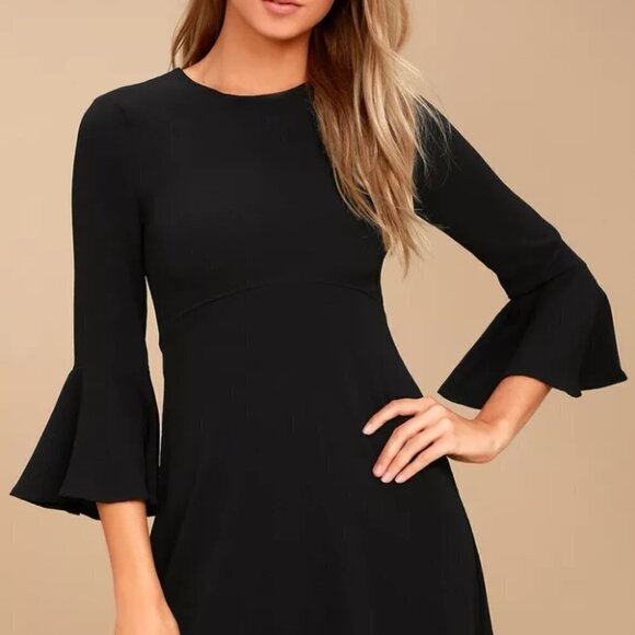 NWT Lulu's Purple Flounce Night Out Flowy Mini Dress - Picture 4 of 6